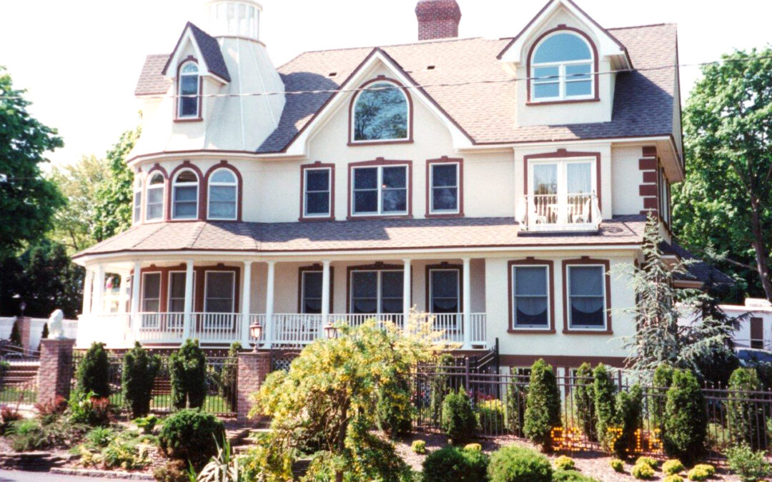 Stucco Victorian Home, North Shore, Long Island, NY